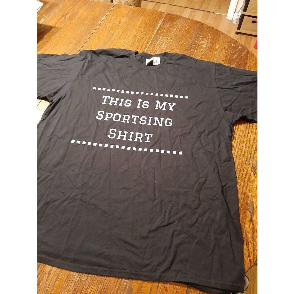 New 2XL This is My Sportsing Short Sleeve Cotton Tee Tshirt Top NWT